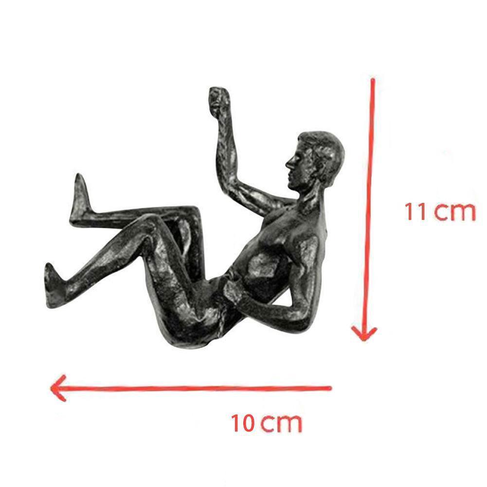 Escultura de Parede Homem Escalando - CS1037 - Casa Cherie
